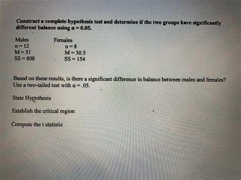 Answered Construct A Complete Hypothesis Test Bartleby