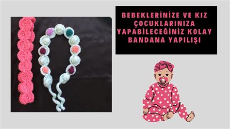 KOLAY SAÇ BANDANASI YAPIMI Bebek bandana yapımı bandana YouTube