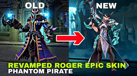 REVAMPED ROGER PHANTOM PIRATE SKIN GAMEPLAY MOBILE LEGENDS BANG BANG