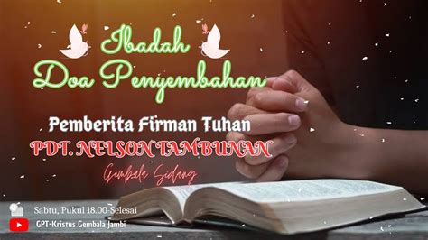 Ibadah Doa Penyembahan Selasa Februari Youtube