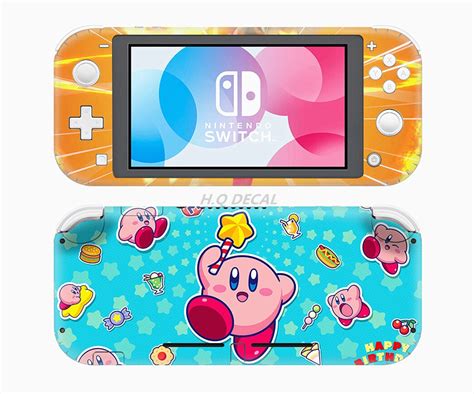 Kirby Nintendo Switch Lite Skin Full Wrap Vinyl Skin For Etsy