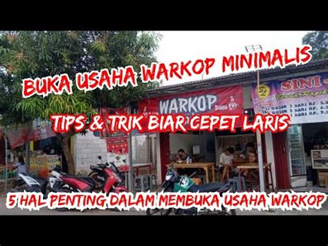 Modal Buka Usaha Warkop Bagi Pemula Berikut Tips Triknya Biar