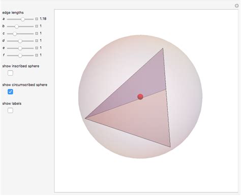 Inscribed And Circumscribed Spheres Of A Tetrahedron Wolfram