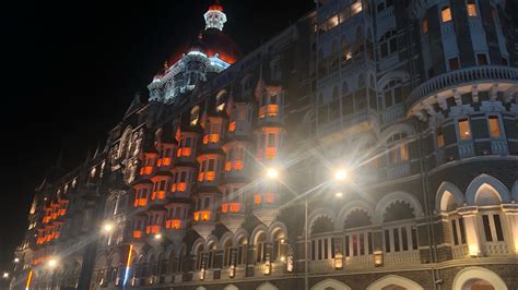 The Taj Mahal Palace Hotel Sea Link Night View Of Mumbai In K Uhd