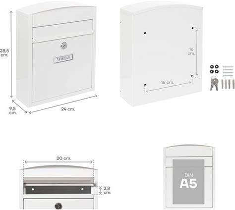 Compact E Brievenbus Van Verzinkt Staal Formaat S Din A Post