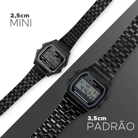 Relógio Casio Cassio Retro Vintage Digital LED Unissex Masculino