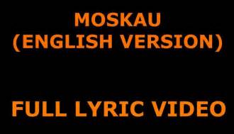 Dschinghis Khan Moskau English Version With Lyrics Lyrics