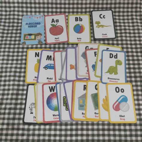 Jual Flashcard Huruf Abjad Alphabet A Z Shopee Indonesia