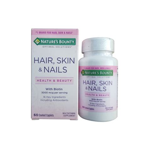 Nature S Bounty Hair Skin Nails Coated Caplets Cosmeclassy