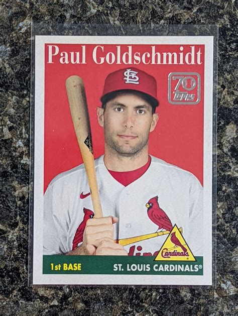 2020 Topps Series 1 Paul Goldschmidt 70 Years Of Topps 1958 70YT 8 St