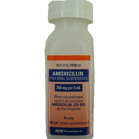 Amoxicillin Liquid 250mg/5ml