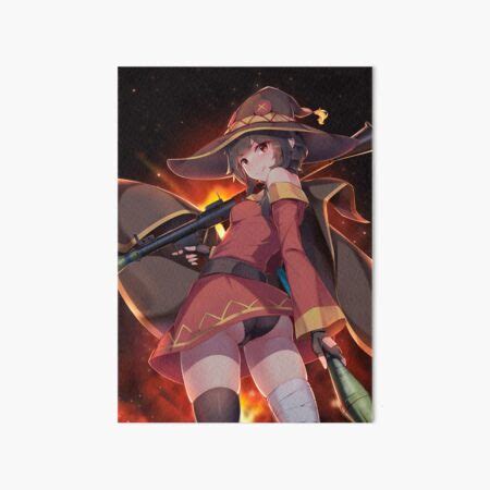 Megumin Butt Thicc Ass Thighs Konosuba Sexy Lewd Hentai Ecchi Anime Girl Art Board Print