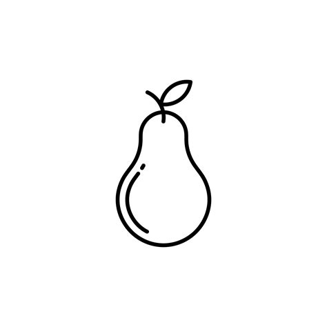 Pear Vector Icon Vector Art At Vecteezy