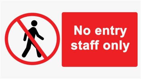 Free Printable No Entry Staff Only Signs Printable Templates