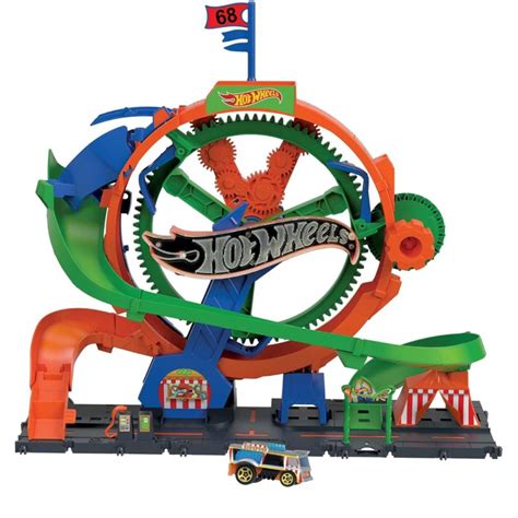 Hot Wheels City Ecl Ferris Wheel Whirl Playset With Lights And Sounds Shopee Singapore
