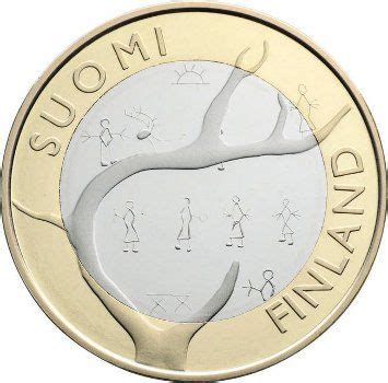 Finland Euros Lapland Monedas Monedas De Euro Finlandia