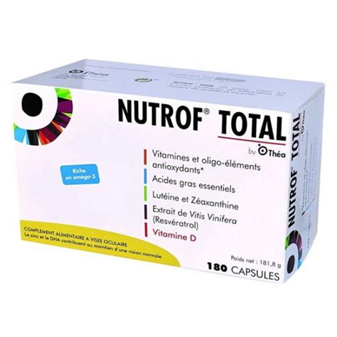 Acheter Nutrof Total 180 Capsules My Pharmacie