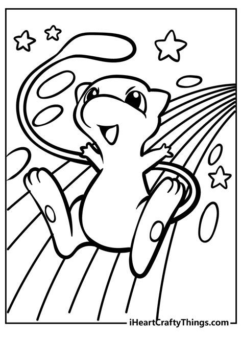 Pokemon Mew Coloring Pages