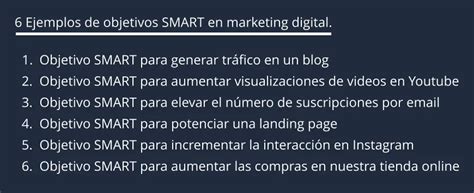 Objetivos Smart Ejemplos Y Significado