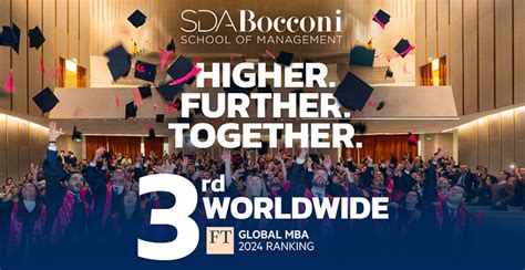 Sda Bocconi In Top Mbas Worldwide According To The Financial Times