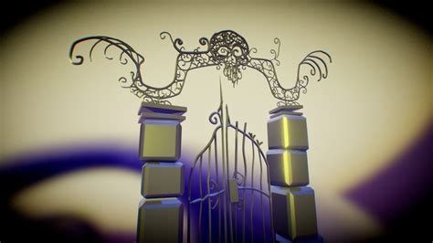 Nightmare before Christmas Cemetery door - 3D model by Juan García ...