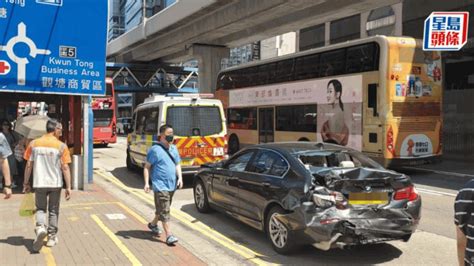 觀塘道5車相撞2人傷 往油塘近康寧道部分行車線封閉 星島日報