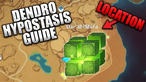 Dendro Hypostasis Boss Fight Location Guide Genshin Impact Youtube