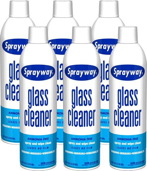 Sprayway Glass Cleaner Sw 050 19 Oz Cleaner For Auto And Home For A Streak Free