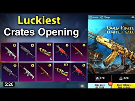 Pubg Mobile Crates Opening Akm Seven Seas Last Day Youtube