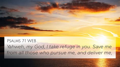 Psalms Web K Wallpaper Yahweh My God I Take Refuge In You Save Me