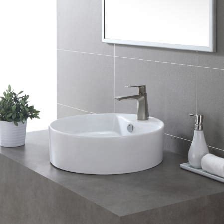 Kraus KEF-15301BN Brushed Nickel Single Hole Bathroom Faucet with Metal ...