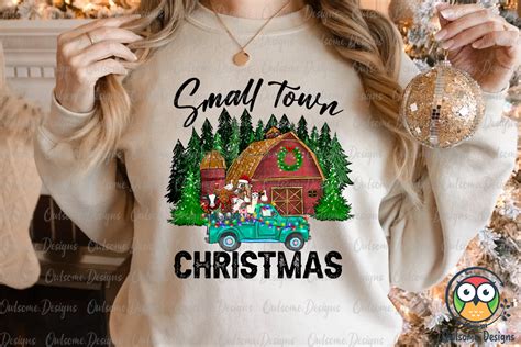 Small Town Christmas Png Sublimation By Owlsome Designs Thehungryjpeg