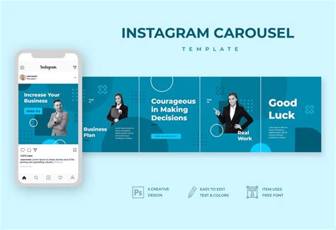 10 Best Business Instagram Carousel Templates PSD PSD Design