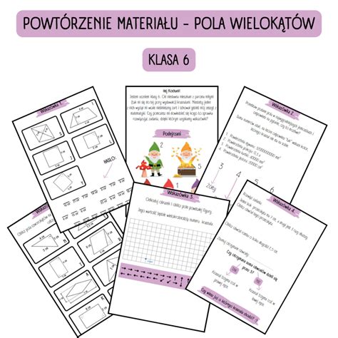 Pola Wielok T W Powt Rzenie Wiadomo Ci Klasa Znajd Krasnala