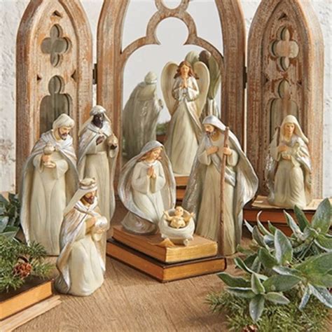 Pc Resin Nativity Figure Set Nativity Set Christmas Nativity Set