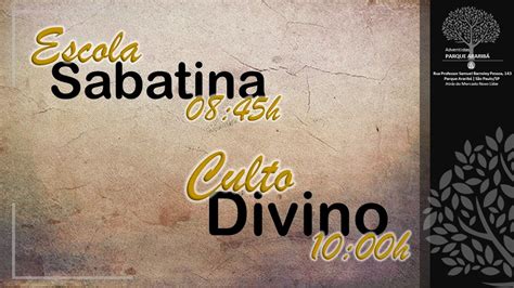 Escola Sabatina E Culto Divino 14 01 23 YouTube