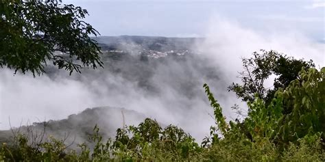 Cerro Corá News Nevoeiro na aba da Serra de Santana