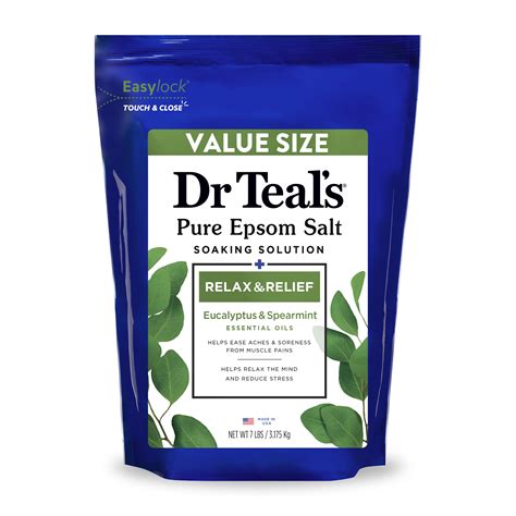 Dr Teals Pure Epsom Salt Relax And Relief Eucalyptus And Spearmint