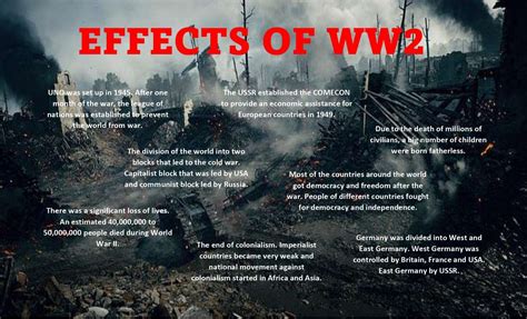 EFFECTS OF WW2. - rompecabezas en línea