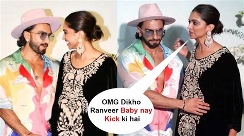 Newly Pregnant Deepika Padukone Flaunting Baby Bump With Ranveer Singh