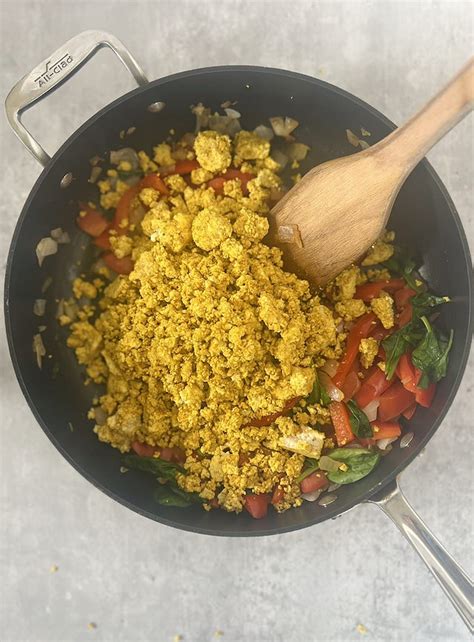 Easy Curry Tofu Scramble High Protein Naturallie Plant Based