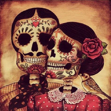 DIA De Los Muertos Skull Art Bing Images Arte De Calavera De