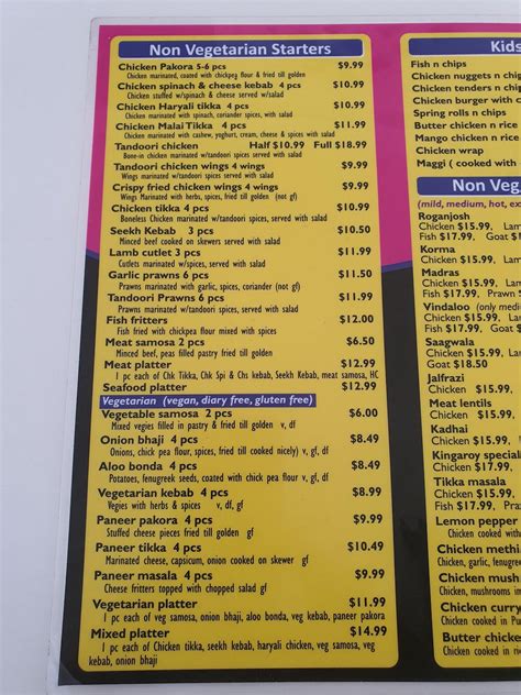 Menu at Divine Flavours indian restaurant, Kingaroy