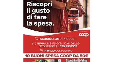 Concorso Coca Cola Da Coop Vinci Buoni Spesa Da Euro Ogni Giorno