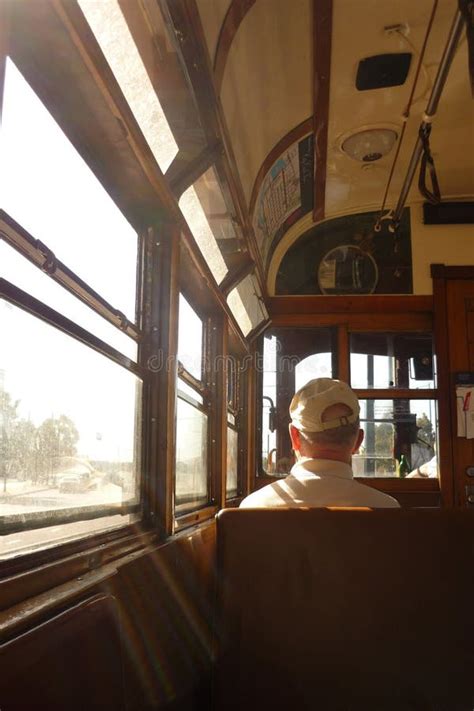 Riding On A Melbourne Classic Tourist Tram Editorial Photography