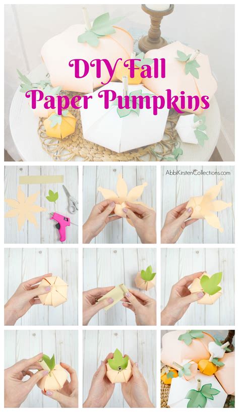 Paper Pumpkin Step-By-Step DIY Tutorial | DIY Fall Decorations