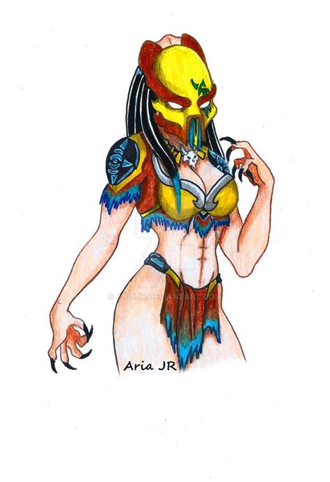 Female Predator By Ariajr On Deviantart Predator Artwork Predator Art Predator