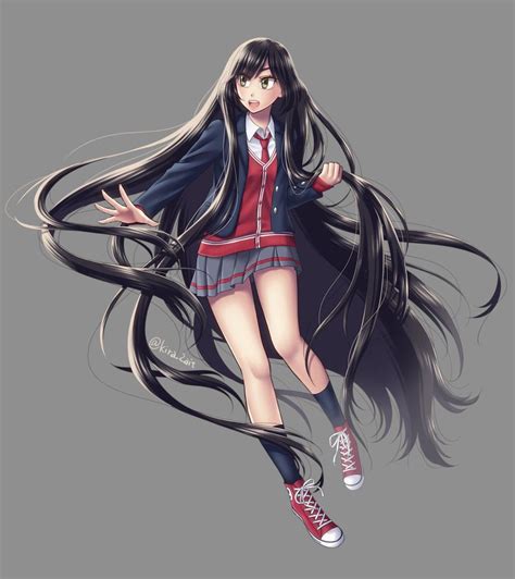 Pin By Ronald Victor Mambu On Animasi Longhair Anime Long Hair Extremely Long Hair Long