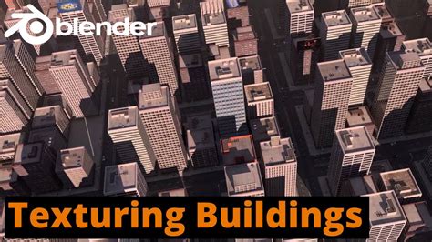 Blender Gis Texturing Buildings Tutorial Youtube