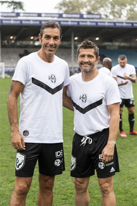 Photo Robert Pires Et Bixente Lizarazu Match De Football Caritatif